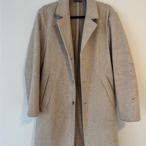 H&M Light Beige Wool Blend Coat